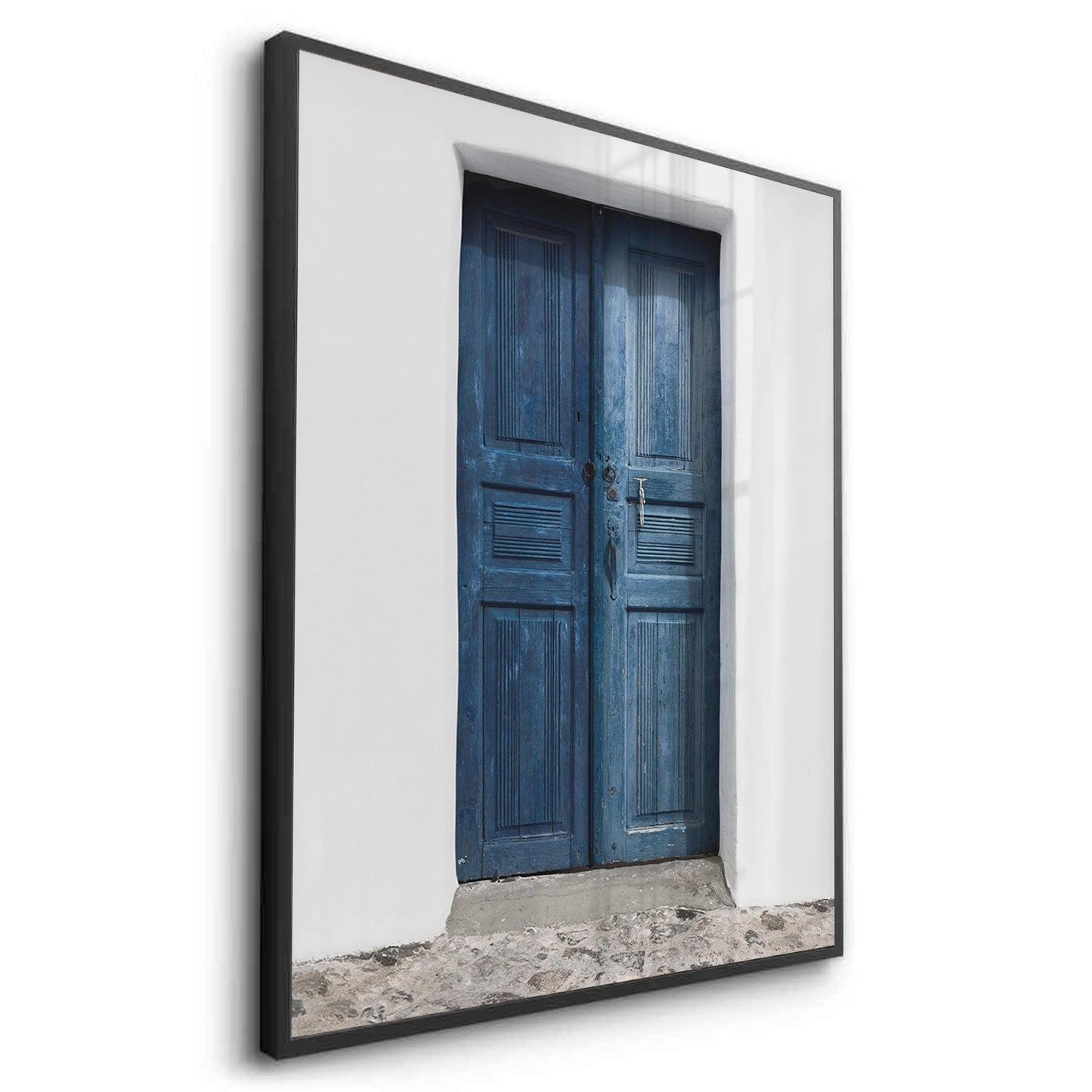 2Rustic Blue Door - Fine Art