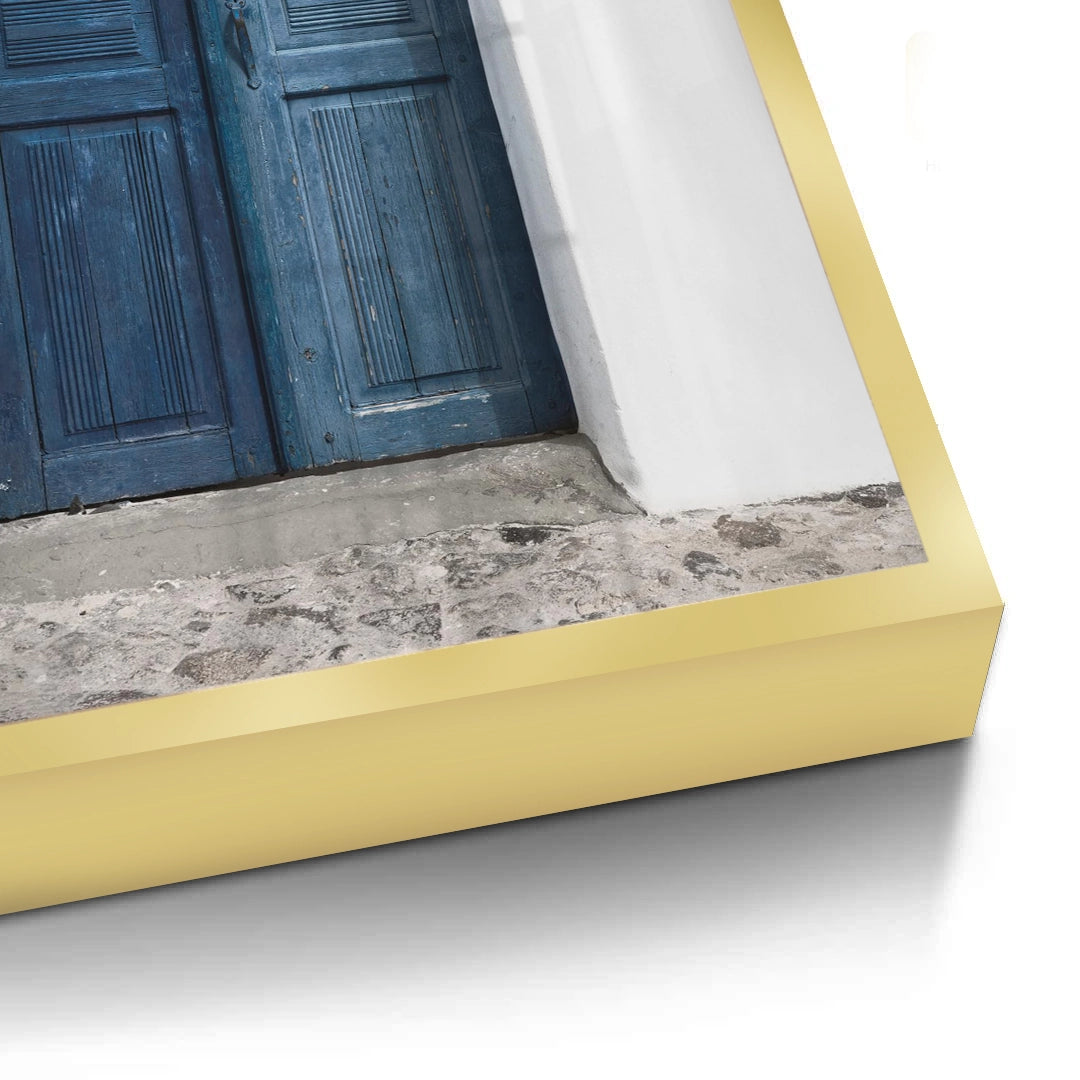 2Rustic Blue Door - Fine Art