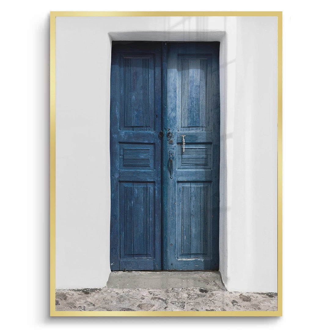 2Rustic Blue Door - Fine Art