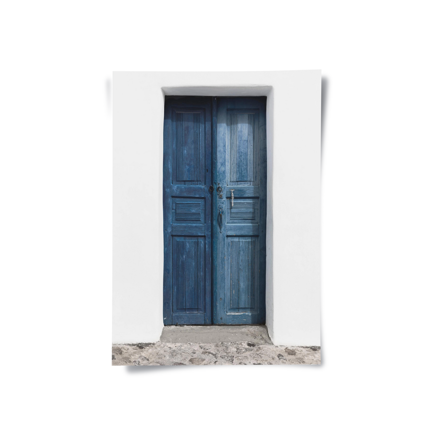 2Rustic Blue Door - Poster