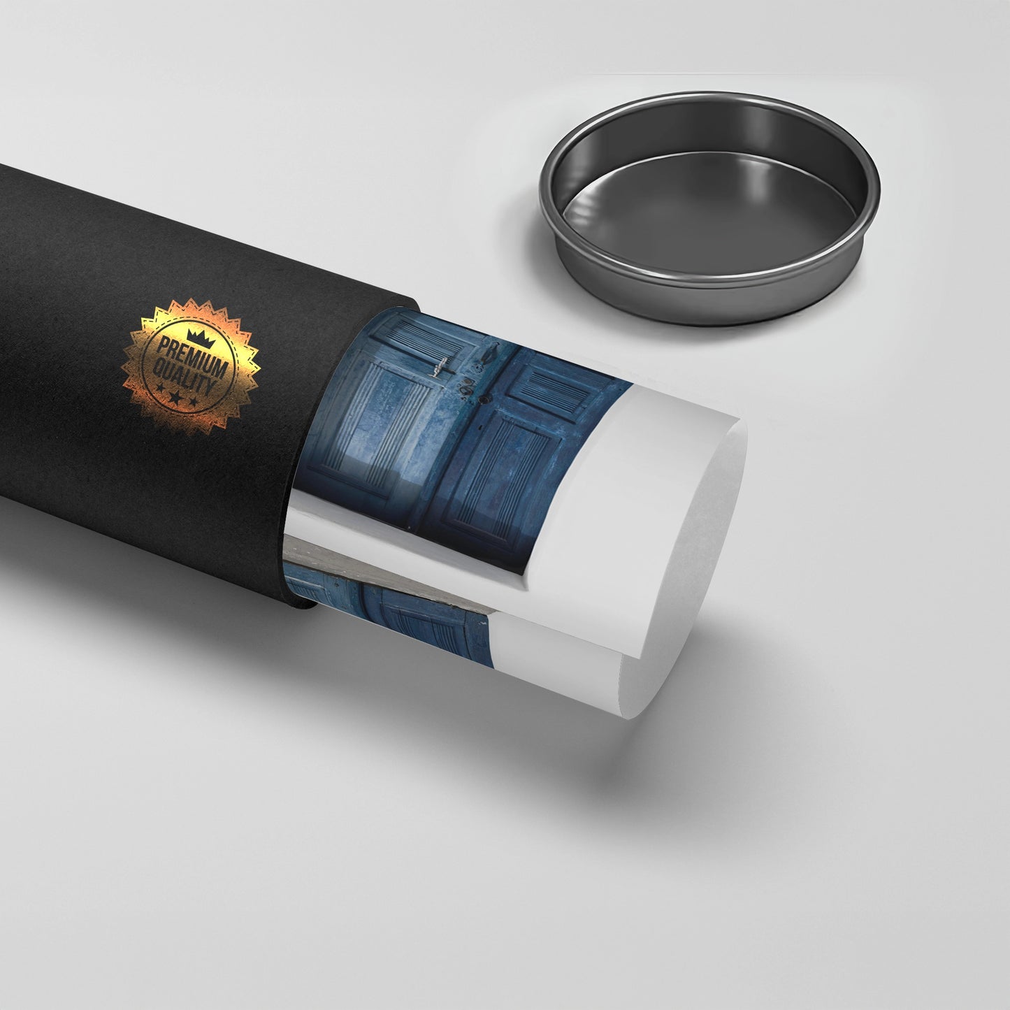 2Rustic Blue Door - Poster