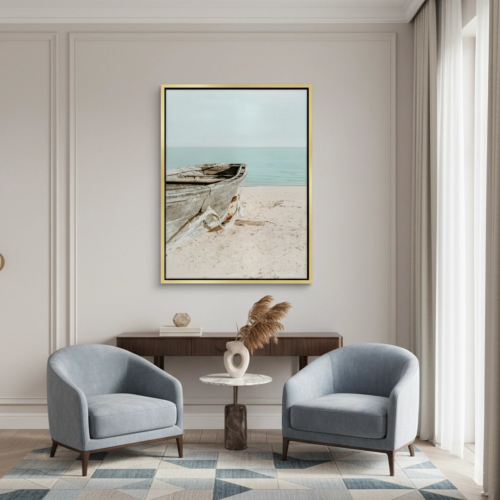 2Rustic Boat - Canvas