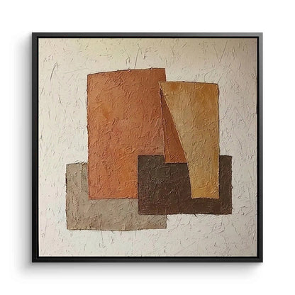 Hand-carved rustic geometry wall art in reclaimed wood, a perfect statement piece for a modern desert villa in Dubai.