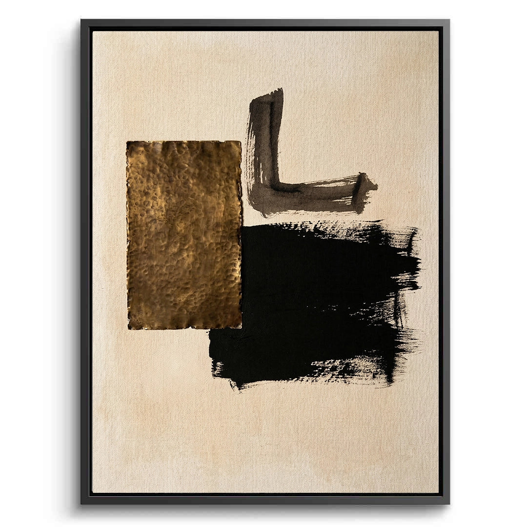 Rustic Modern Minimalist wall art featuring textured earthy tones and clean lines, perfect for modern UAE home decor