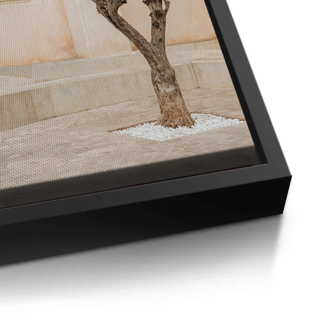 2Rustic Stone Courtyard - Canvas