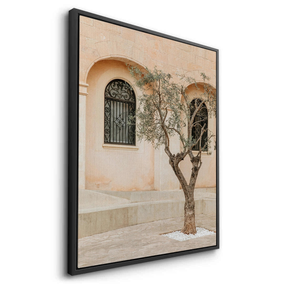 2Rustic Stone Courtyard - Canvas