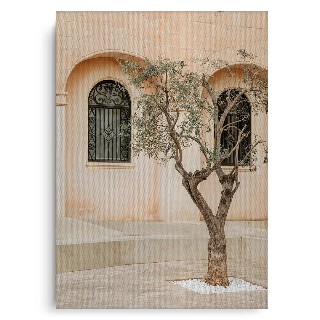 2Rustic Stone Courtyard - Canvas