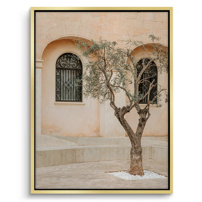 Rustic Stone Courtyard - Canvas