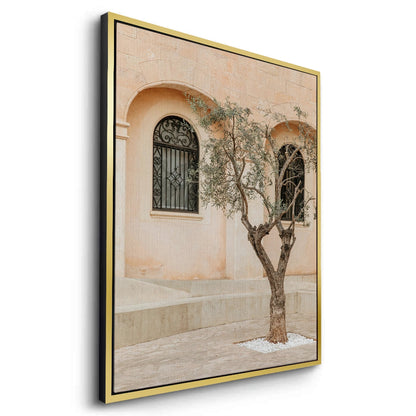 Rustic Stone Courtyard - Canvas