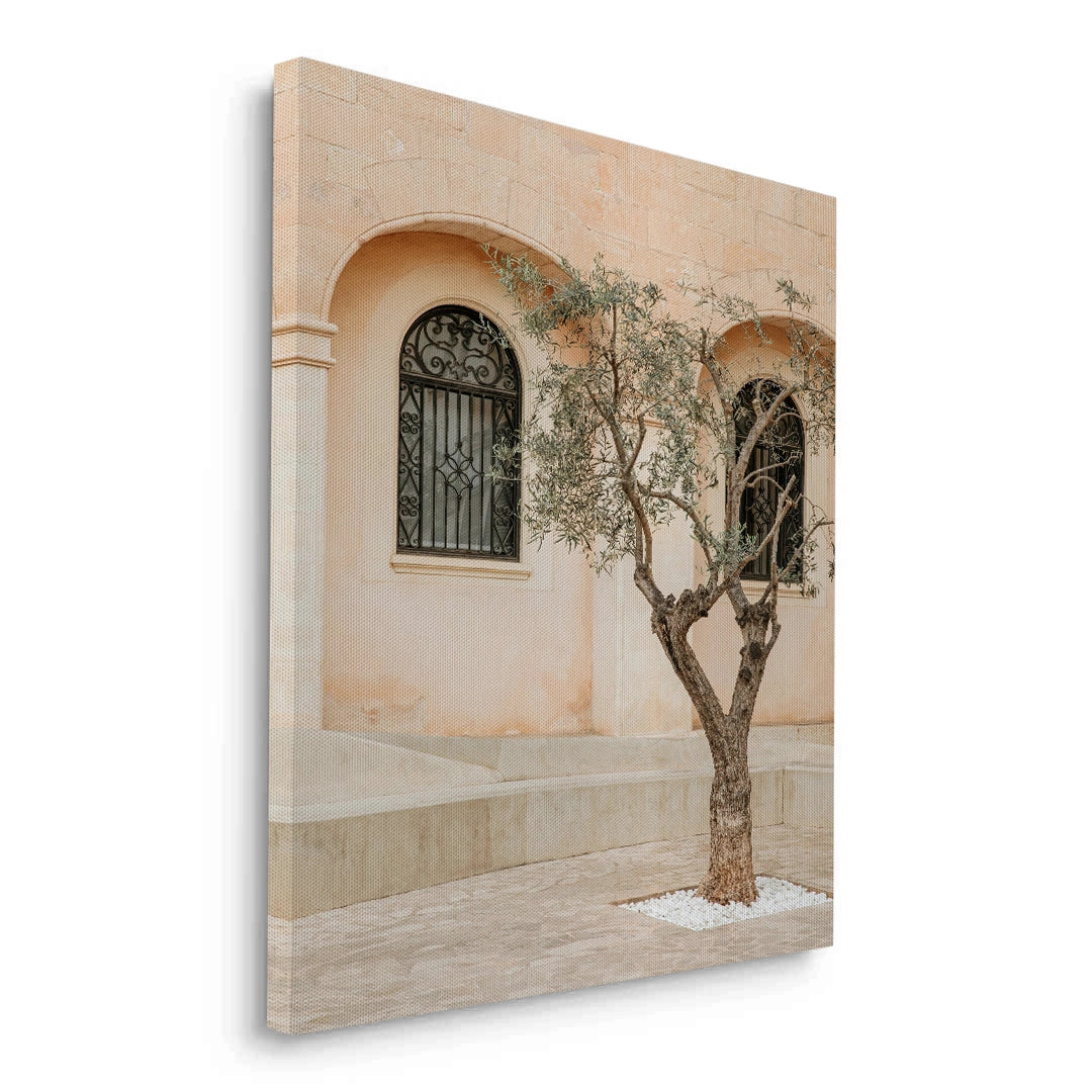 2Rustic Stone Courtyard - Canvas