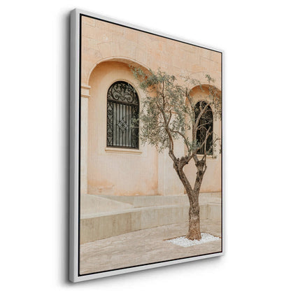 Rustic Stone Courtyard - Canvas