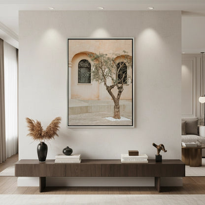 Rustic Stone Courtyard - Canvas