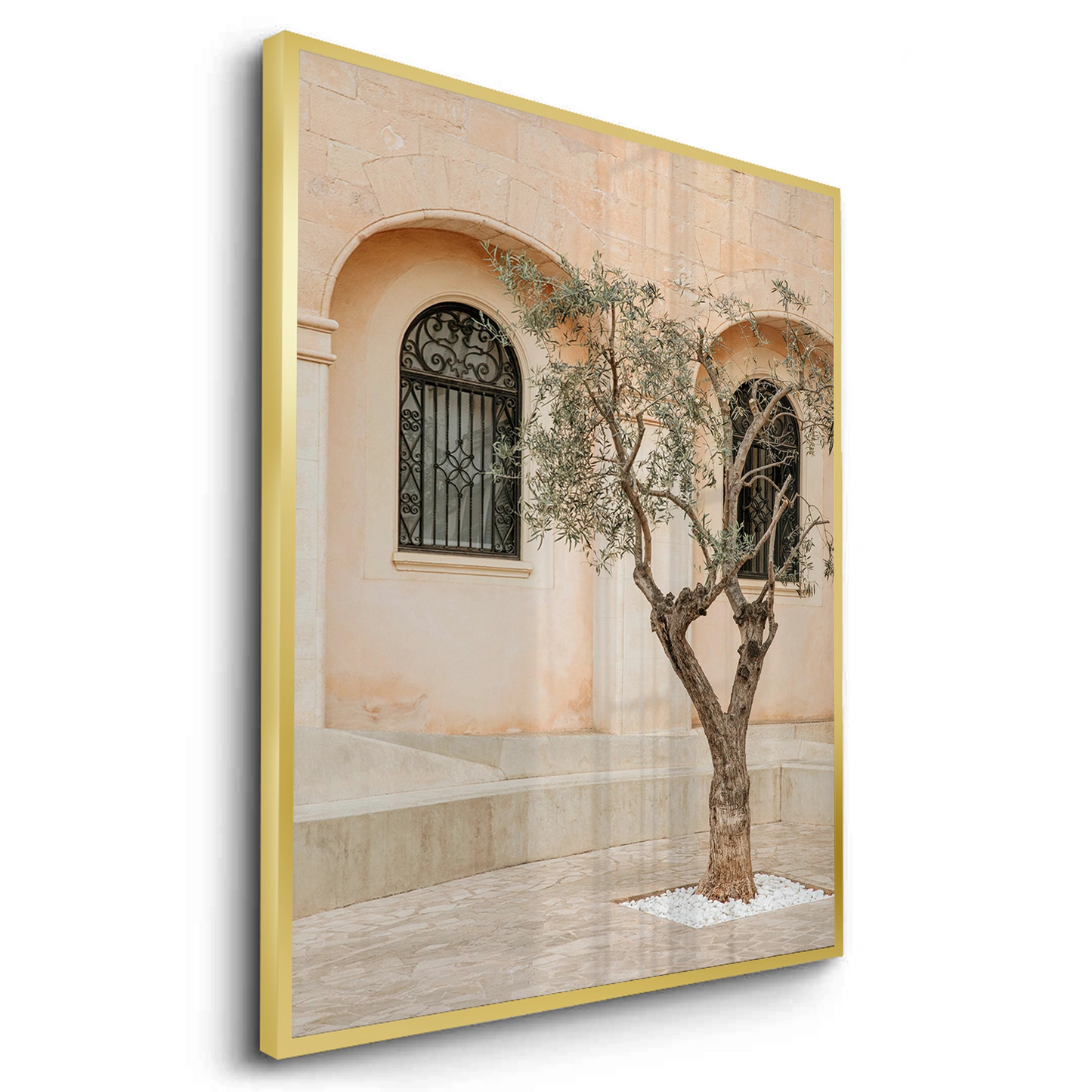 2Rustic Stone Courtyard - Fine Art