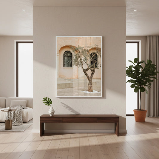 Rustic Stone Courtyard - Fine Art