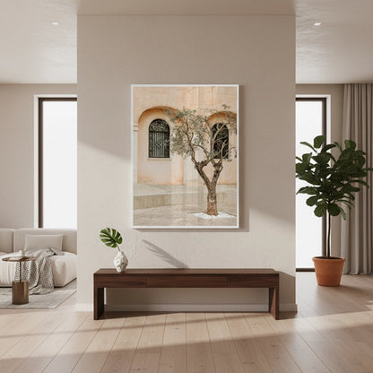 Rustic Stone Courtyard - Fine Art