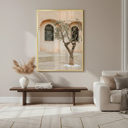 Rustic Stone Courtyard - Fine Art