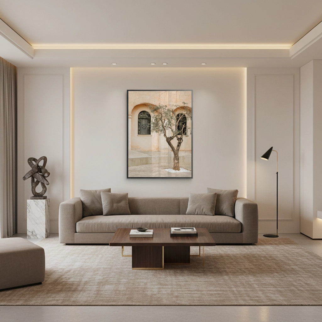 2Rustic Stone Courtyard - Fine Art