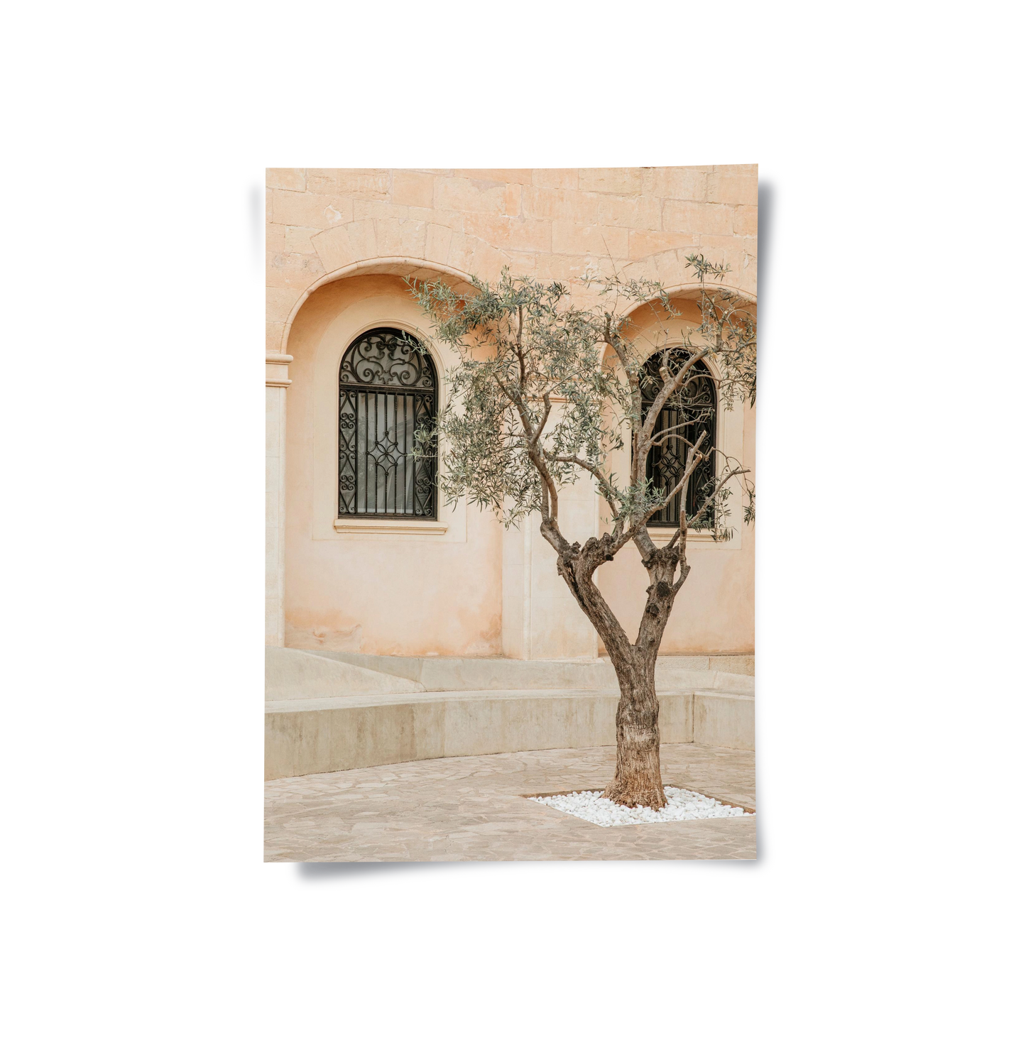 2Rustic Stone Courtyard - Poster