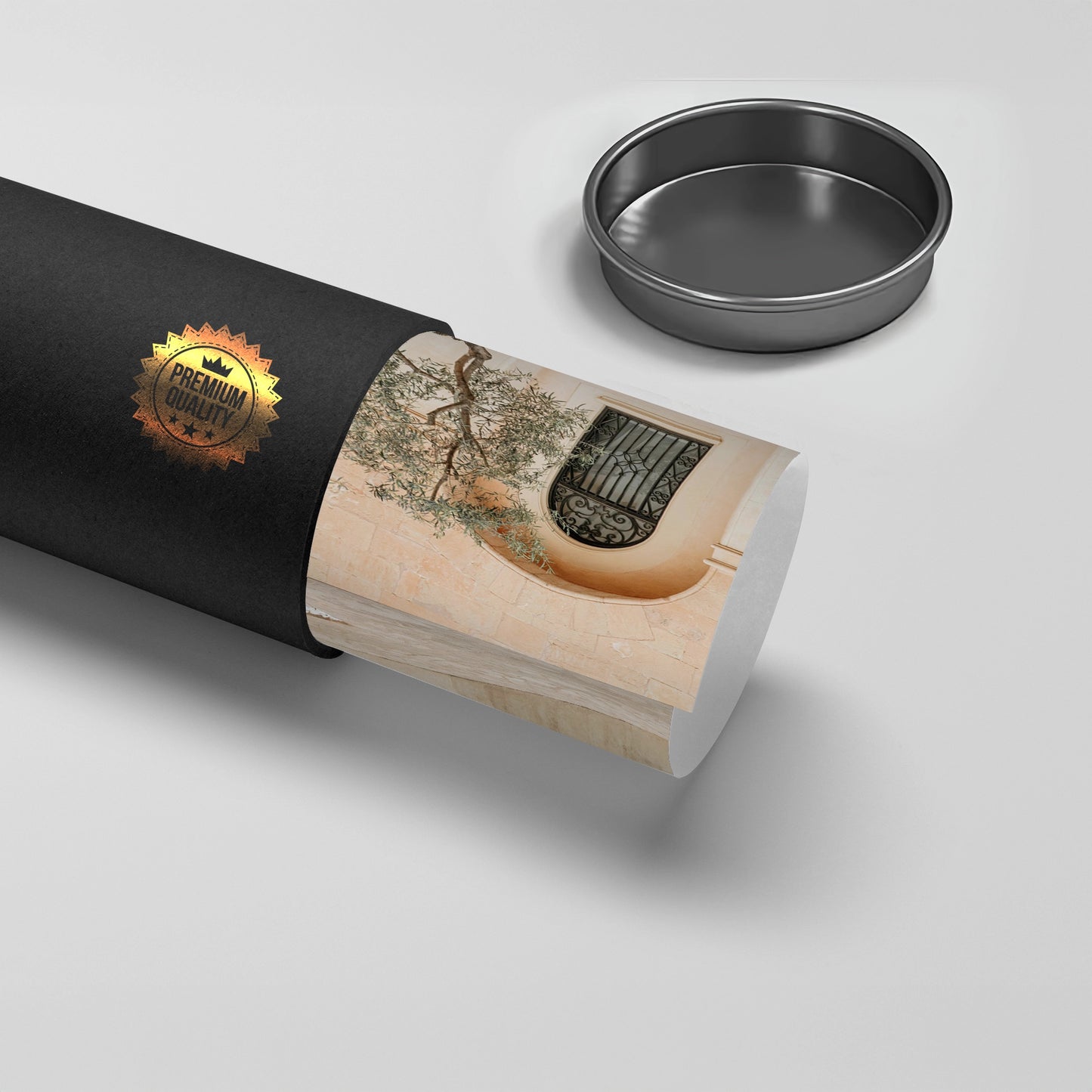 2Rustic Stone Courtyard - Poster