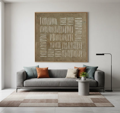 Rustic Wabi-Sabi Abstract Painting #RKAB550