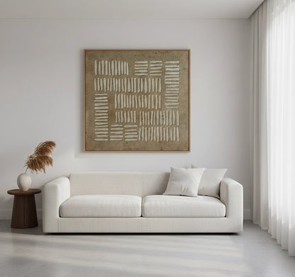 Rustic Wabi-Sabi Abstract Painting #RKAB550