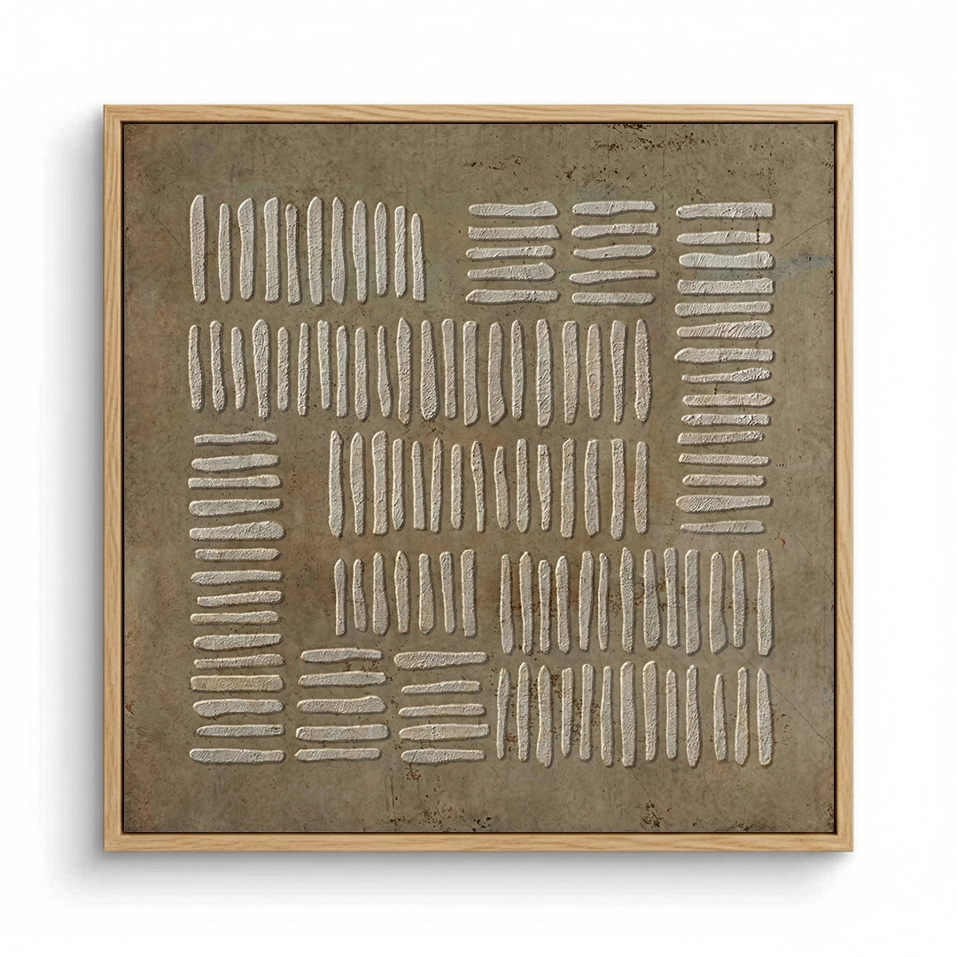 2Rustic Wabi-Sabi Abstract Painting #RKAB550