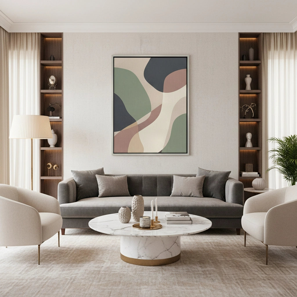 2Sage Green & Terracotta - Canvas