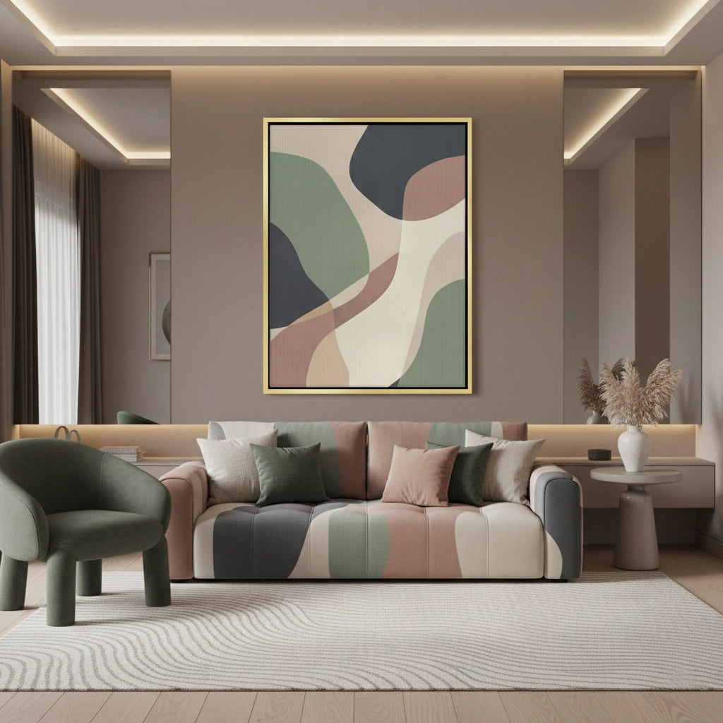 2Sage Green & Terracotta - Canvas