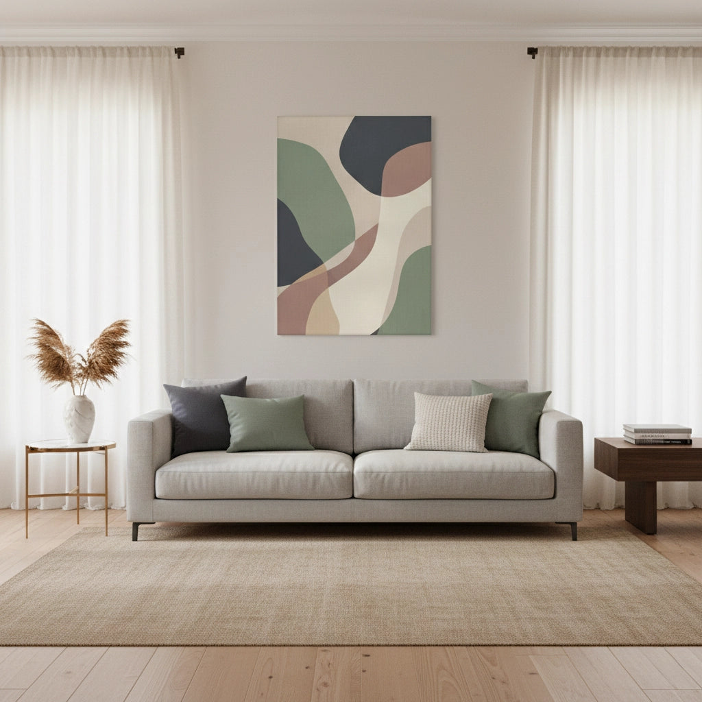 2Sage Green & Terracotta - Canvas