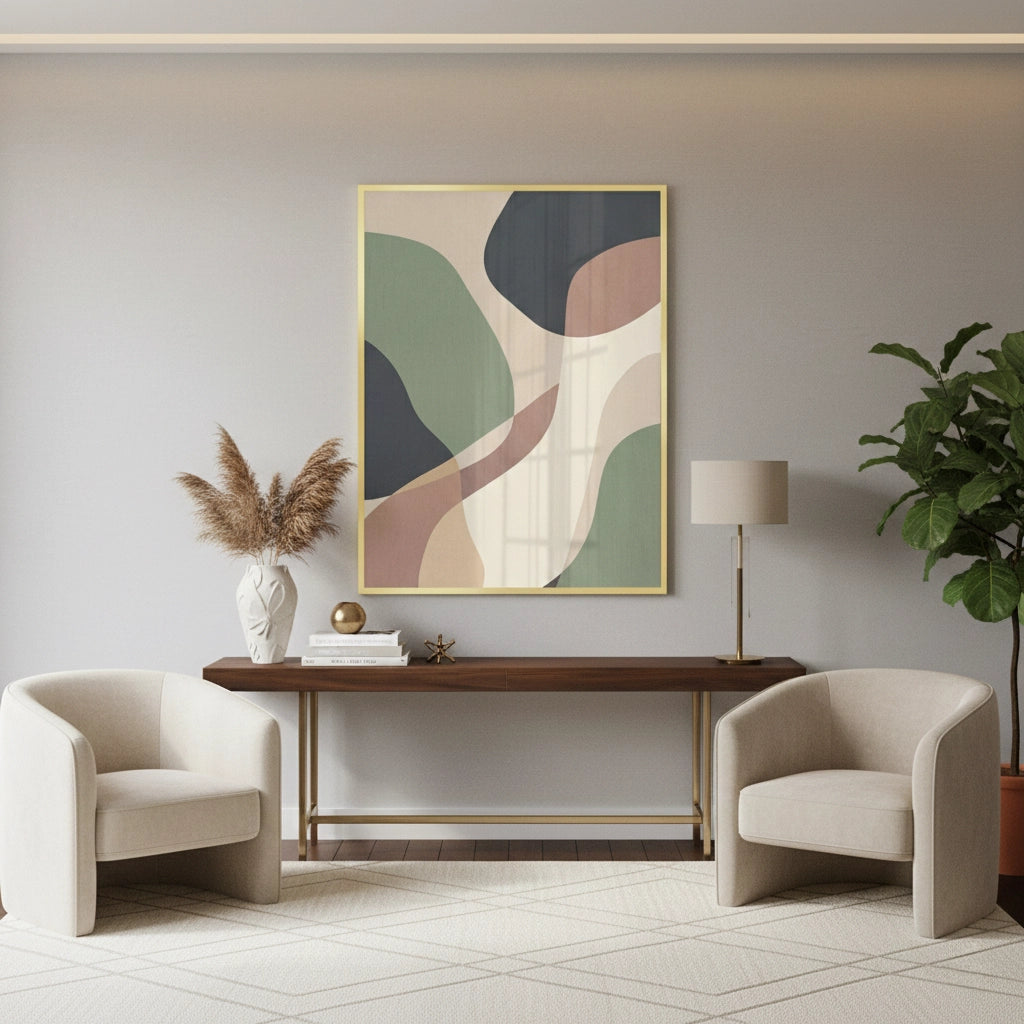 2Sage Green & Terracotta - Fine Art