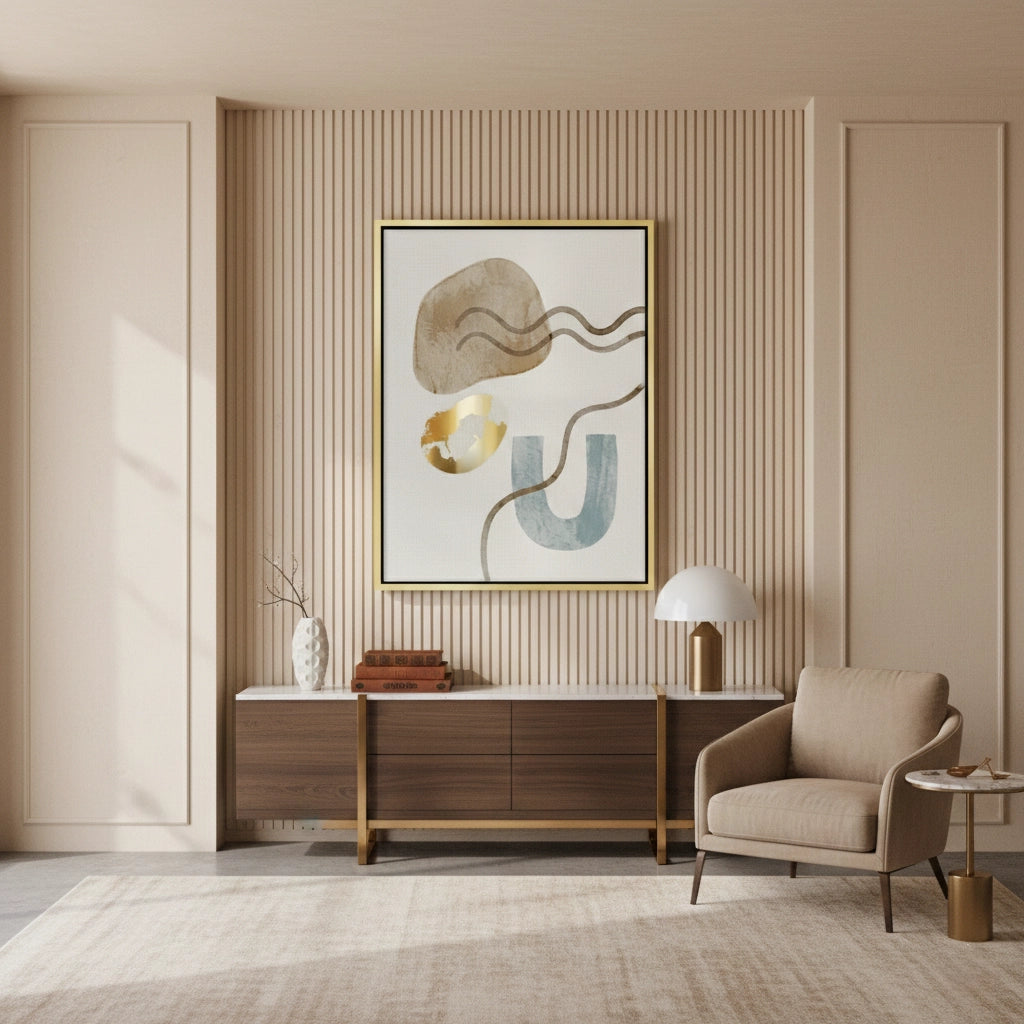 2Sand & Gold Abstract - Canvas