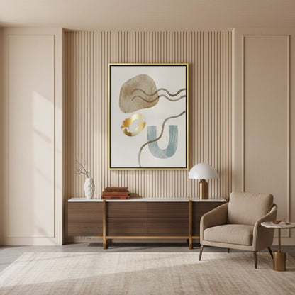 Sand & Gold Abstract - Canvas