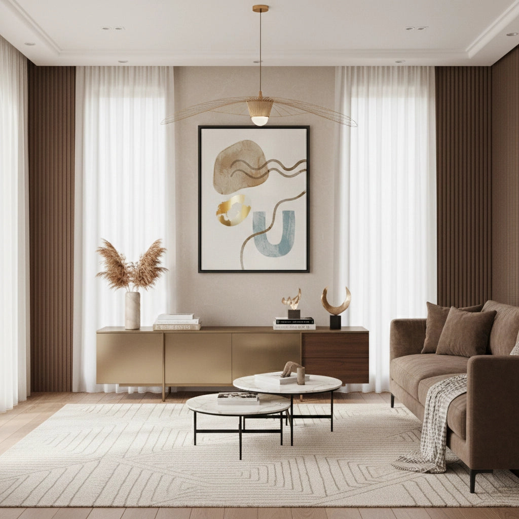 Sand & Gold Abstract - Canvas