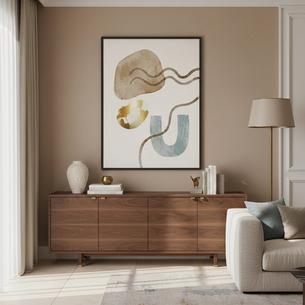 2Sand & Gold Abstract - Fine Art