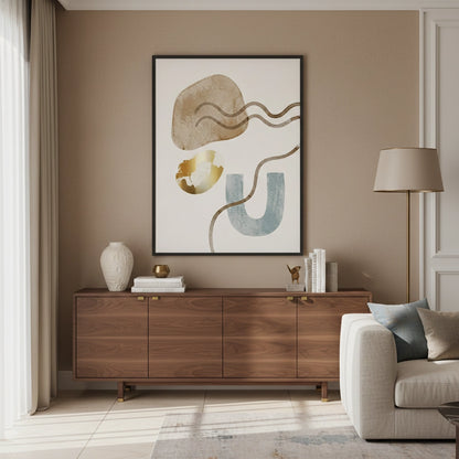 Sand & Gold Abstract - Fine Art