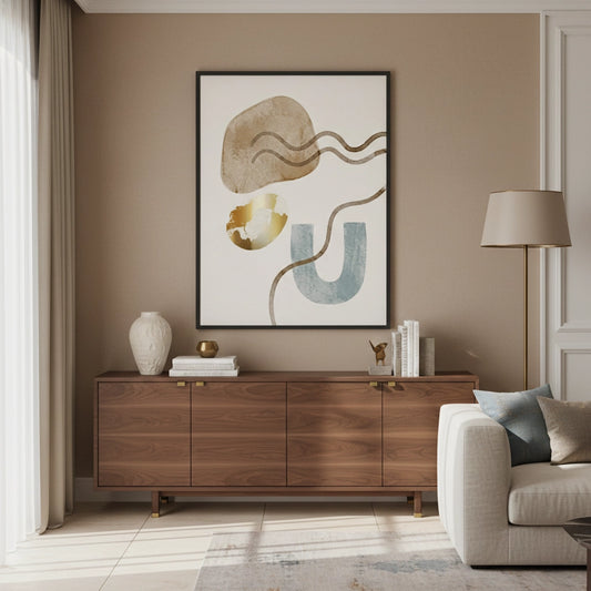 Sand & Gold Abstract - Fine Art