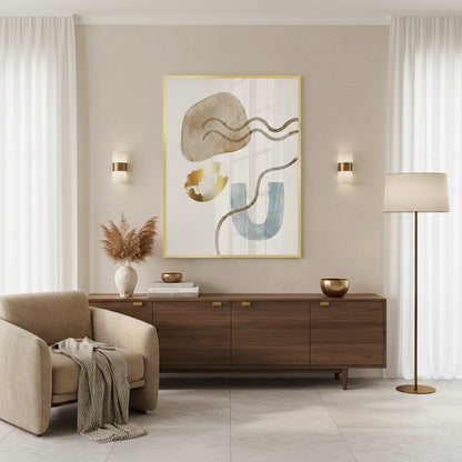 Sand & Gold Abstract - Fine Art