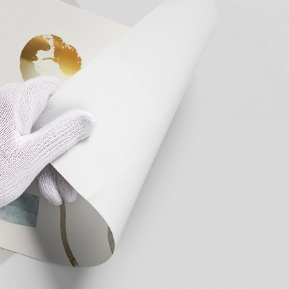 Sand & Gold Abstract - Poster