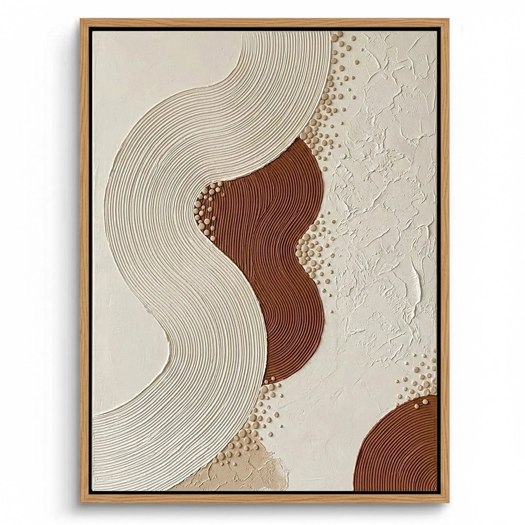2Sandstone Wave 3D Textured Painting #WAV440-E