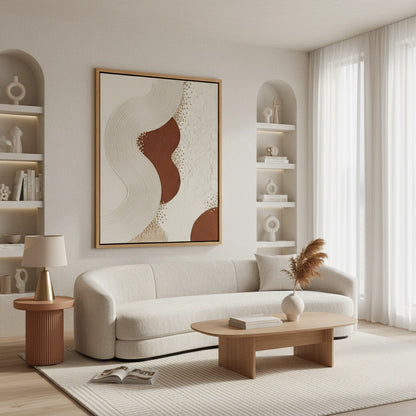 Sandstone Wave 3D Textured Painting #WAV440-E
