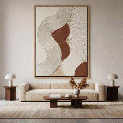 Sandstone Wave 3D Textured Painting #WAV440-E