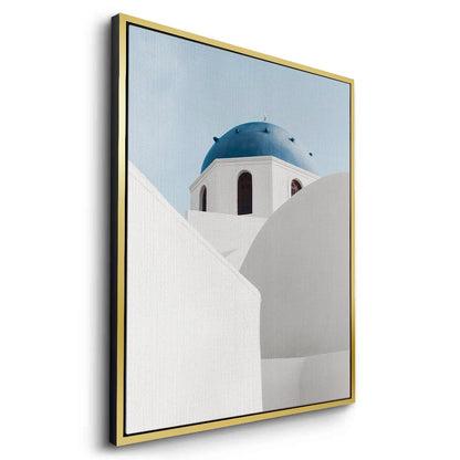 Santorini Blue Dome - Canvas
