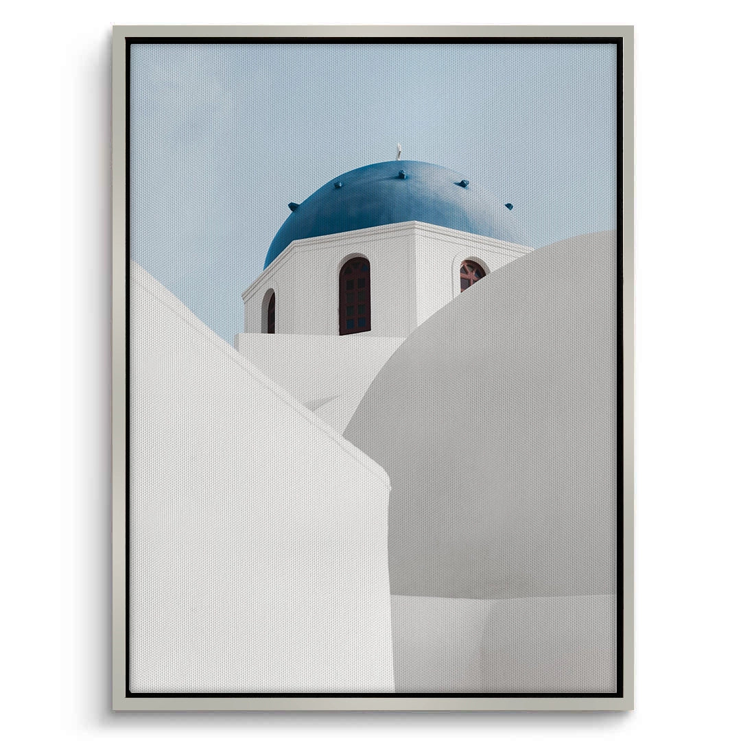 2Santorini Blue Dome - Canvas