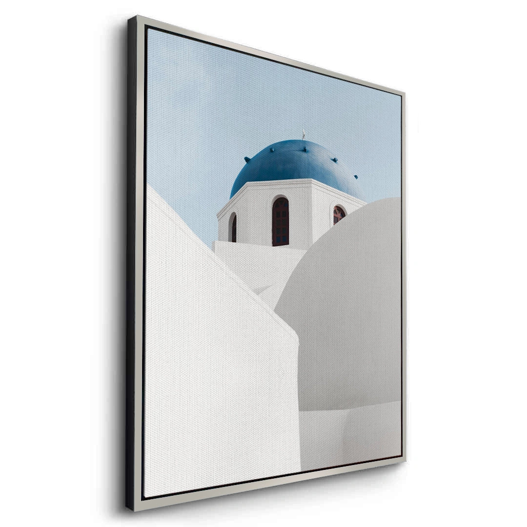 2Santorini Blue Dome - Canvas