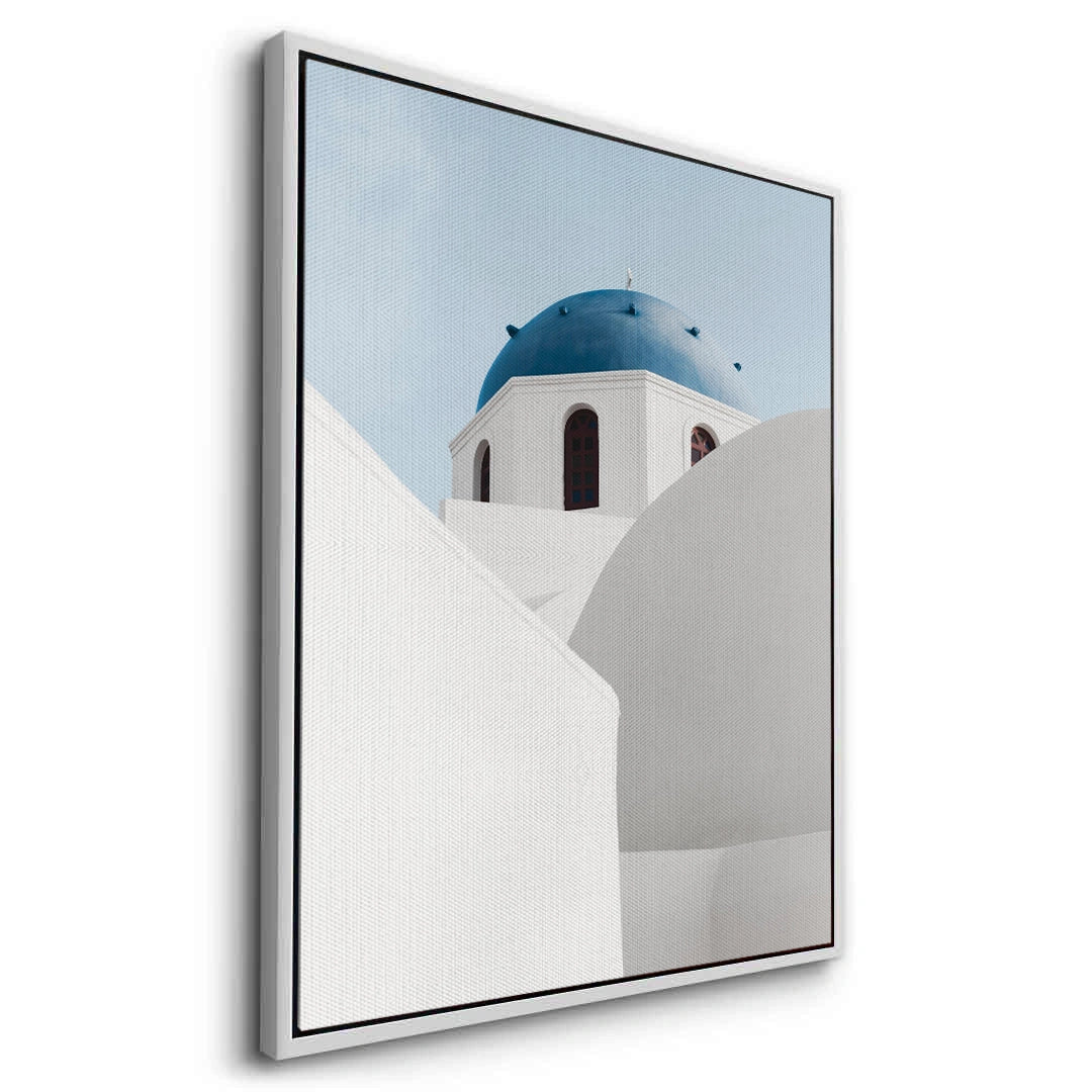 2Santorini Blue Dome - Canvas