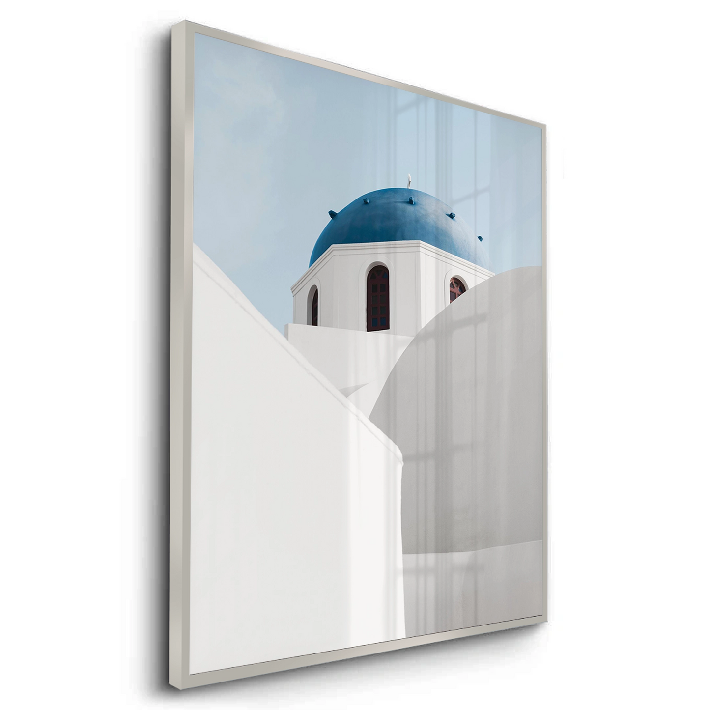 2Santorini Blue Dome - Fine Art