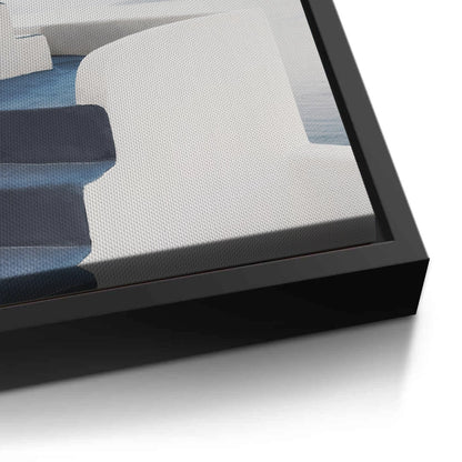 Santorini Blue Stairs - Canvas