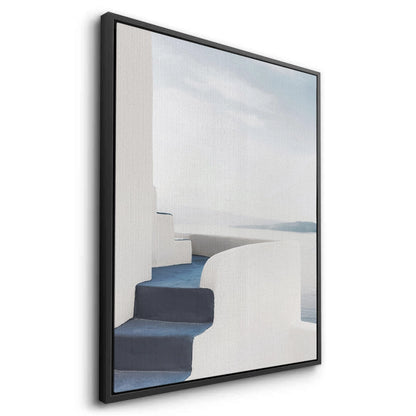 Santorini Blue Stairs - Canvas