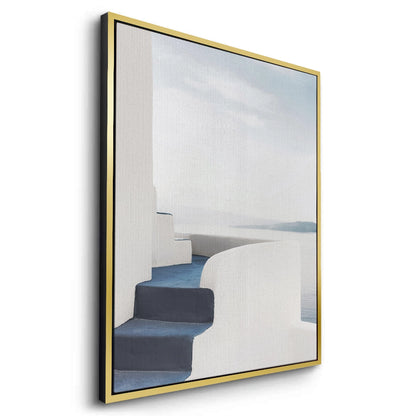 Santorini Blue Stairs - Canvas