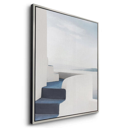 Santorini Blue Stairs - Canvas